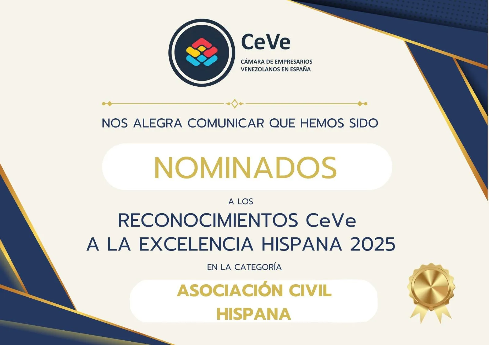 Certificado Premio Excelencia Hispana